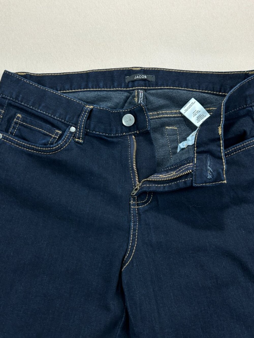 JACOB Jeans Women's Size 30 Blue Denim Dark Wash Mid Rise Skinny Stretch - Picture 5 of 13